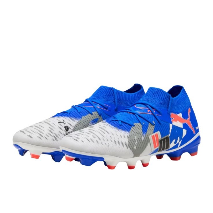 Puma Future 8 Match Forever FG/AG 108423 01 Sapatos de futebol azul 1