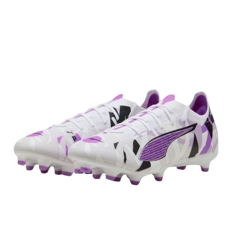 Puma Ultra 5 Match Forever FG/AG 108412 01 Sapatos de futebol branco 1