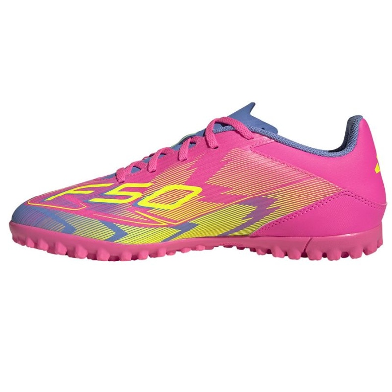 Adidas F50 Club TF 7208 JP7208 Sapatos de futebol rosa 1