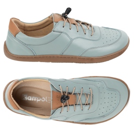 Kampol Sapatos de couro minimalista descalistas 500/24 ​​pistaches verde 1