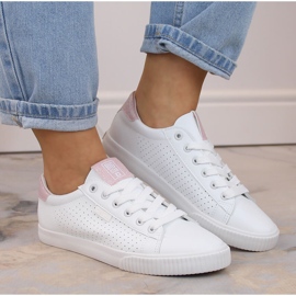 Tênis cano baixo em couro ecológico, branco Big Star HH274073 1