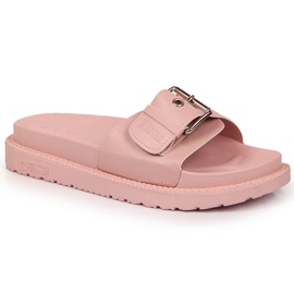 Chinelos rosa Big Star na plataforma JJ274A308 2