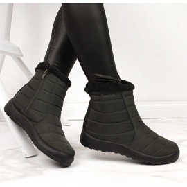 Botas de neve impermeáveis ​​com fecho NEWS cáqui verde 1