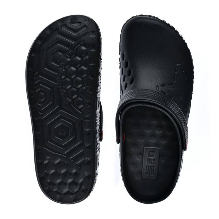 Chinelos kroks pretos de homem Big Star II175001 1