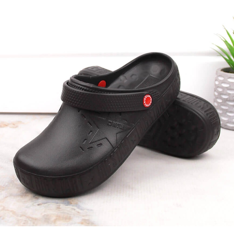 Big Star II275001 kroks preto chinelos de espuma preta 1