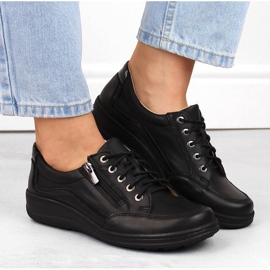 Sapatos femininos confortáveis, Helios pretos 1