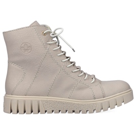 Botins plataforma bege de mulher Rieker Y3420-61 2