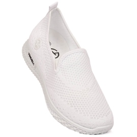Sapatos desportivos sem cadarço de mulher branca Vinceza 34602 branco 2 Sapatos desportivos sem cadarço de mulher branca Vinceza 34602 branco 2
