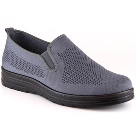 Sapatos slip-on de homem Grey News 1022 cinza 2