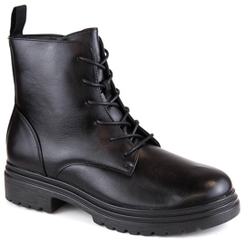 Botins pretos com isolamento feminino Vinceza 58109 1