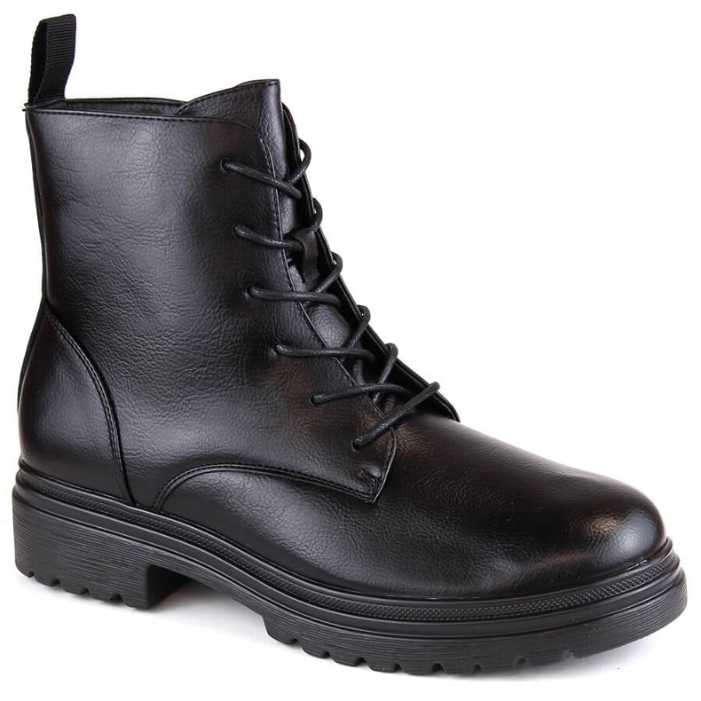 Botins pretos com isolamento feminino Vinceza 58109 1