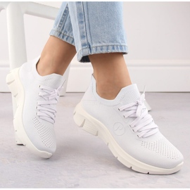 Calçado desportivo branco feminino Potocki BK01303 1