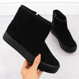 Botas de neve femininas, mukluk, pretas Big Star OO274A522 preto 1