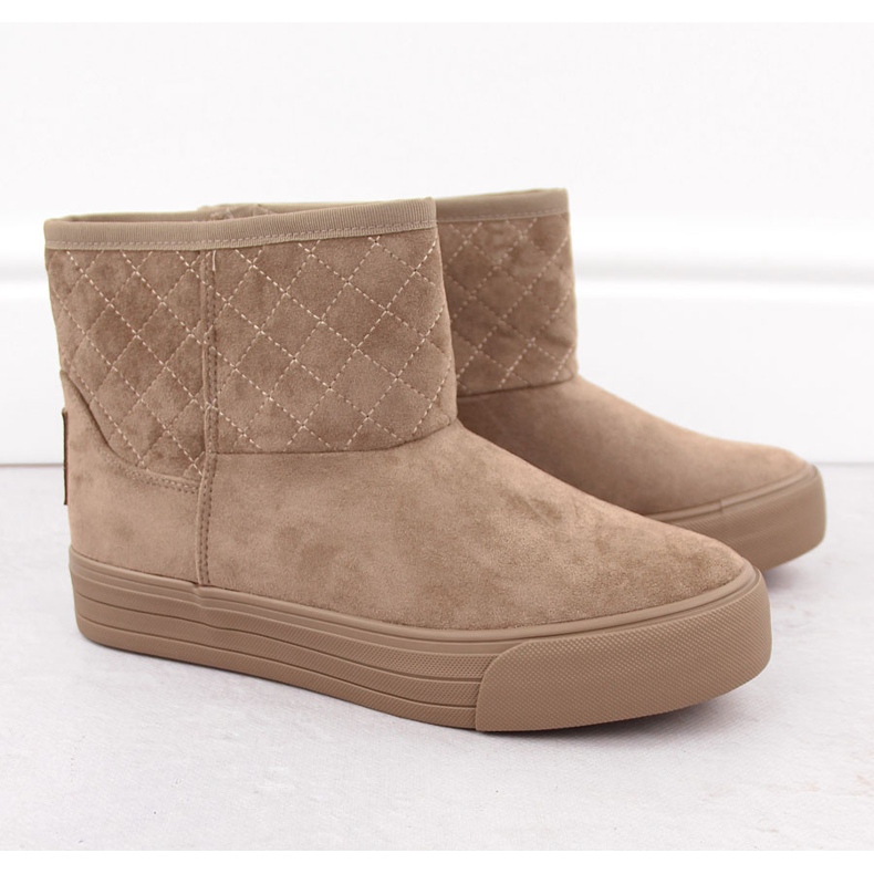 Botas de neve mukluk femininas, bege Big Star OO274A524 2