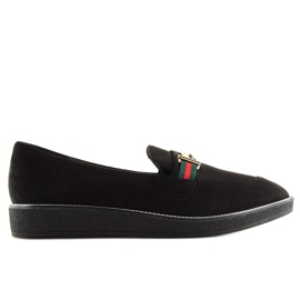 Mocassins femininos pretos S0-204 preto 2