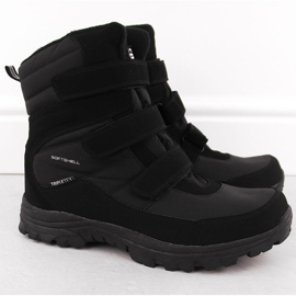 Botas de neve superdimensionadas impermeáveis ​​masculinas, pretas American Club SN45 preto 1