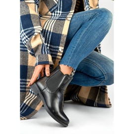 Botas Chelsea clássicas com isolamento feminino, pretas MR-15B preto 1 Botas Chelsea clássicas com isolamento feminino, pretas MR-15B preto 1