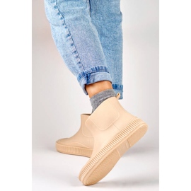 Botas femininas bege fosco YJ-7-2BE 2