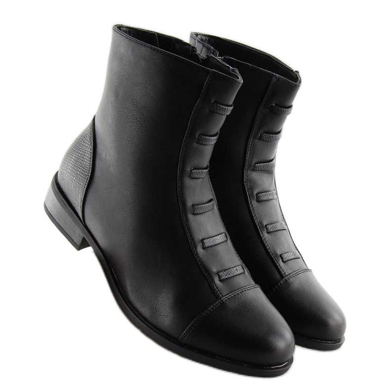 Botas femininas com isolamento preto F7091-1BLACK 2