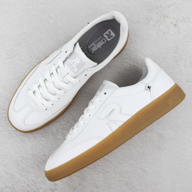 Sapatos de couro feminino rieker w22200 tênis branco 2