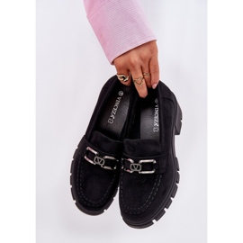 Vinceza Sapatos femininos de camurça ECO com decoração de Vincez 39921 Black preto 2