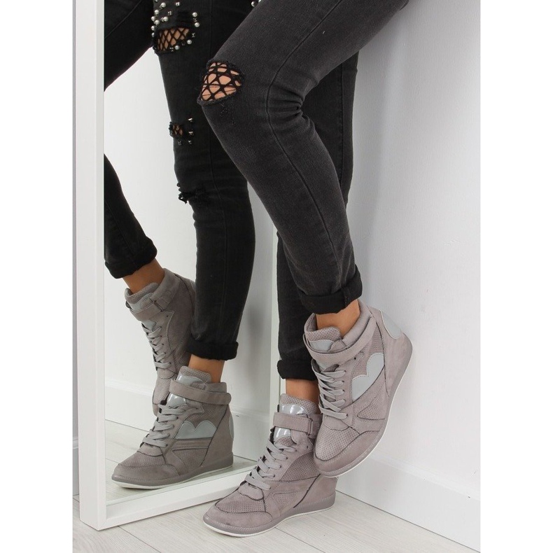 Tênis cinza de mulher cinza 1542 cinza 2