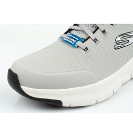Sapatos esportivos masculinos Skechers Arch Fit 232200-lgbk cinza 4