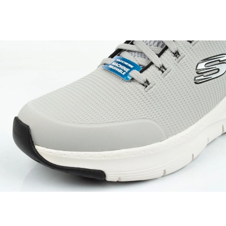 Sapatos esportivos masculinos Skechers Arch Fit 232200-lgbk cinza 4