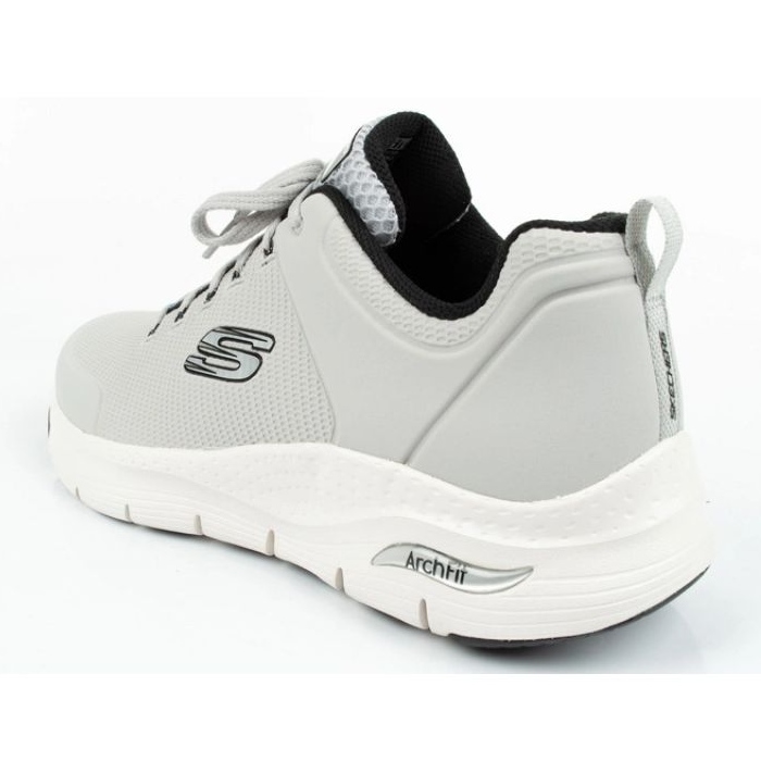 Sapatos esportivos masculinos Skechers Arch Fit 232200-lgbk cinza 8