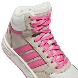 Tênis Adidas Hoops Mid 3.0 K IF7739 bege 5