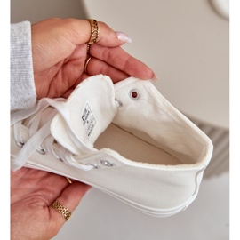 Big Star Tênis isolados femininos com grande estrela de couro eco OO274932 branco 2