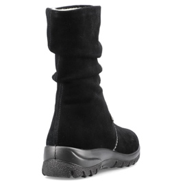 Botas de couro isolantes de mulher RIEKER Z7171-01 preto 2