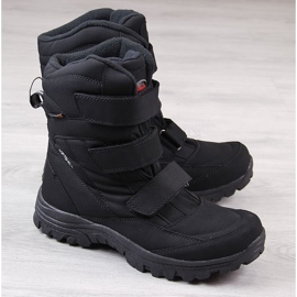 Botas de neve de trekking pretas para homem American Club à prova de água preto 2