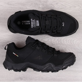 Sapatos desportivos de trekking para homem Black American Club preto 1