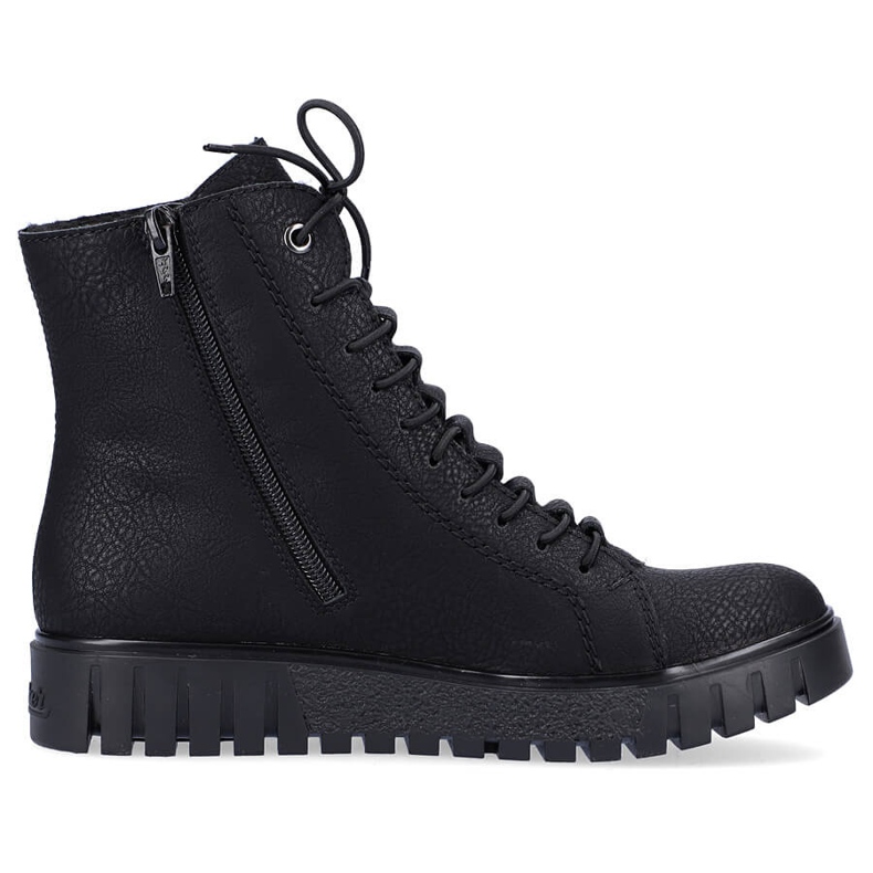 Botas femininas isoladas Rieker Y3420-00 pretas preto 1