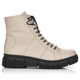 Botas isolantes bege para mulher Rieker X3428-60 2