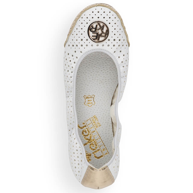 Bailarinas brancas de mulher Rieker 41459-80 2