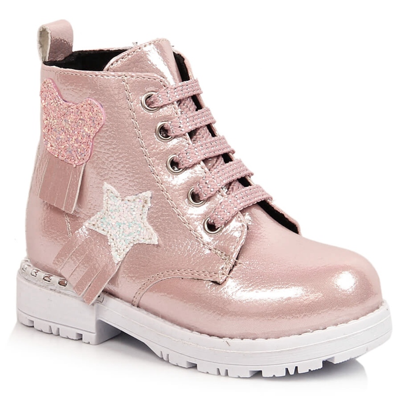Botas isolantes rosa brilhante para meninas Potocki 1