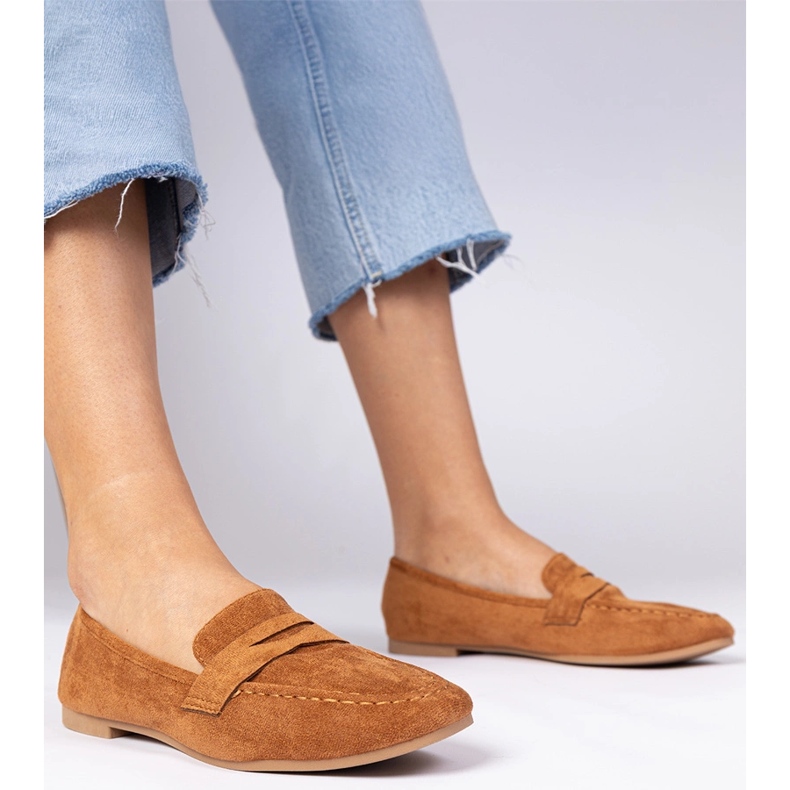 Brown elegantes mocassins de Ekozamsz marrom 1