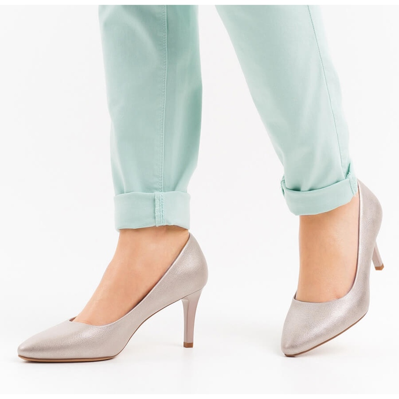 Sapatos dourados de mulher Sergio Leone 1336 1