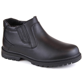 Atletico Botas masculinas, botas Chelsea com isolamento, pretas Man's Style WS-006 preto 2 Atletico Botas masculinas, botas Chelsea com isolamento, pretas Man's Style WS-006 preto 2