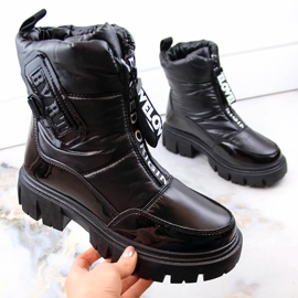 Botas de neve femininas pretas Filippo DBT4960 com zíper e isolamento preto 1 Botas de neve femininas pretas Filippo DBT4960 com zíper e isolamento preto 1