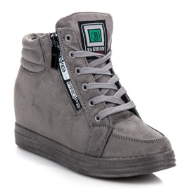 Tênis de camurça cinza 1