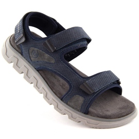 Sandálias masculinas confortáveis com velcro, Bugatti azul marinho NN153212 1 Sandálias masculinas confortáveis com velcro, Bugatti azul marinho NN153212 1