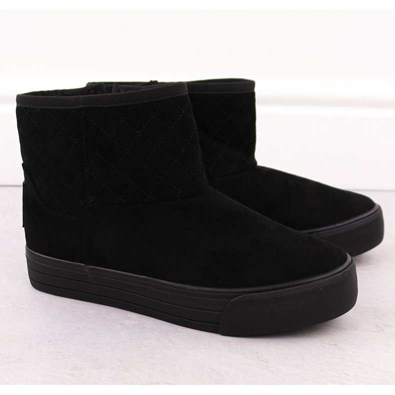 Botas de neve femininas, mukluk, pretas Big Star OO274A522 preto 2