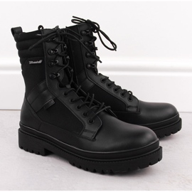 Botas masculinas impermeáveis ​​de couro pretas Big Star OO174164 preto 1