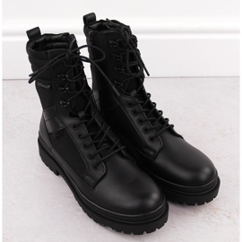 Botas masculinas impermeáveis ​​de couro pretas Big Star OO174164 preto 2
