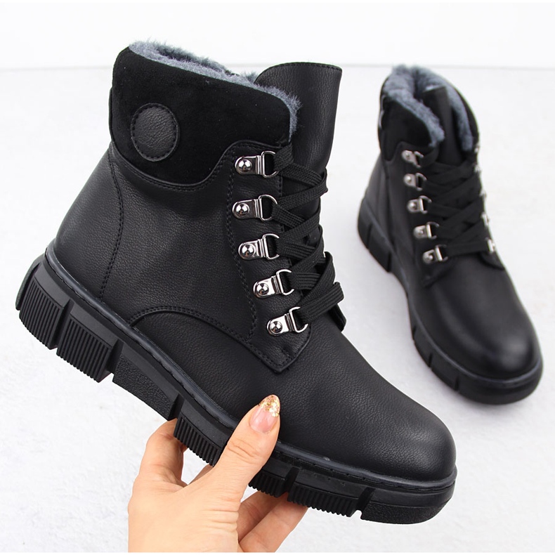 Botas pretas com isolamento feminino, evento 7973 preto 1 Botas pretas com isolamento feminino, evento 7973 preto 1