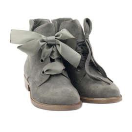 Bota cinza Sergio Leone 300 para mulher 4