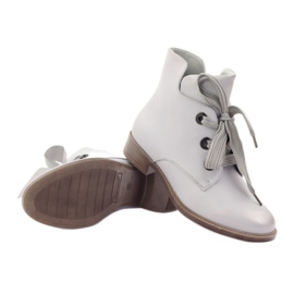 Botas Sergio Leone 300 prata metalizado cinza 3